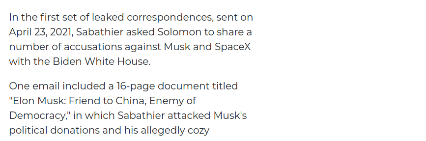 MUSK IS A CHINESE SHELL
Keywords: Rare Earth Mines Of Afghanistan, New America Foundation Corruption, Obama, Obama Campaign Finance, Obama FEC violations, Palo Alto Mafia, Paypal Mafia, Pelosi Corruption, Political bribes, Political Insider,  Eric Schmidts Sex Penthouse, SEC Investigation