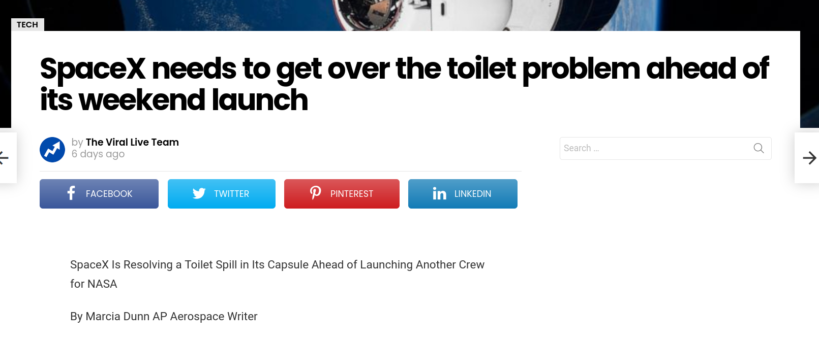 SPACEX-TOILET-TROUBLES-MUSK-1
Keywords: Rare Earth Mines Of Afghanistan, New America Foundation Corruption, Obama, Obama Campaign Finance, Obama FEC violations, Palo Alto Mafia, Paypal Mafia, Pelosi Corruption, Political bribes, Political Insider,  Eric Schmidts Sex Penthouse, SEC Investigation