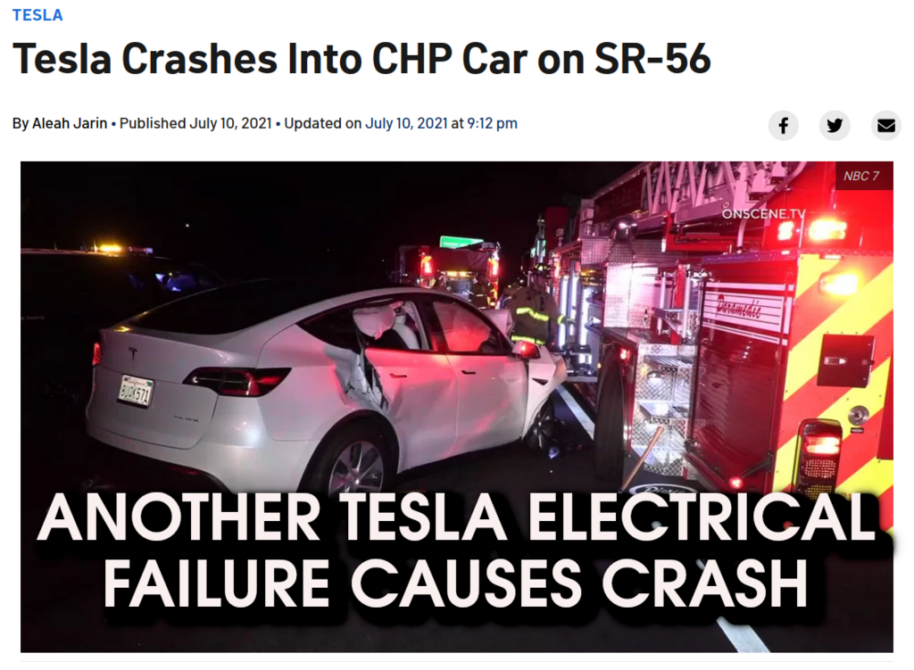 TESLA CRASHES AGAIN
Keywords: Rare Earth Mines Of Afghanistan, New America Foundation Corruption, Obama, Obama Campaign Finance, Obama FEC violations, Palo Alto Mafia, Paypal Mafia, Pelosi Corruption, Political bribes, Political Insider,  Eric Schmidts Sex Penthouse, SEC Investigation