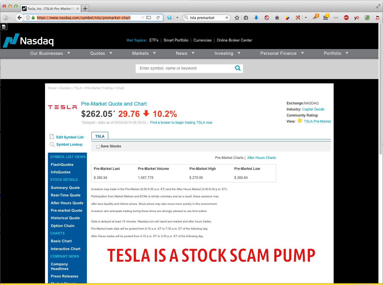 TESLA STOCK FAIL
Keywords: Rare Earth Mines Of Afghanistan, New America Foundation Corruption, Obama, Obama Campaign Finance, Obama FEC violations, Palo Alto Mafia, Paypal Mafia, Pelosi Corruption, Political bribes, Political Insider,  Eric Schmidts Sex Penthouse, SEC Investigation