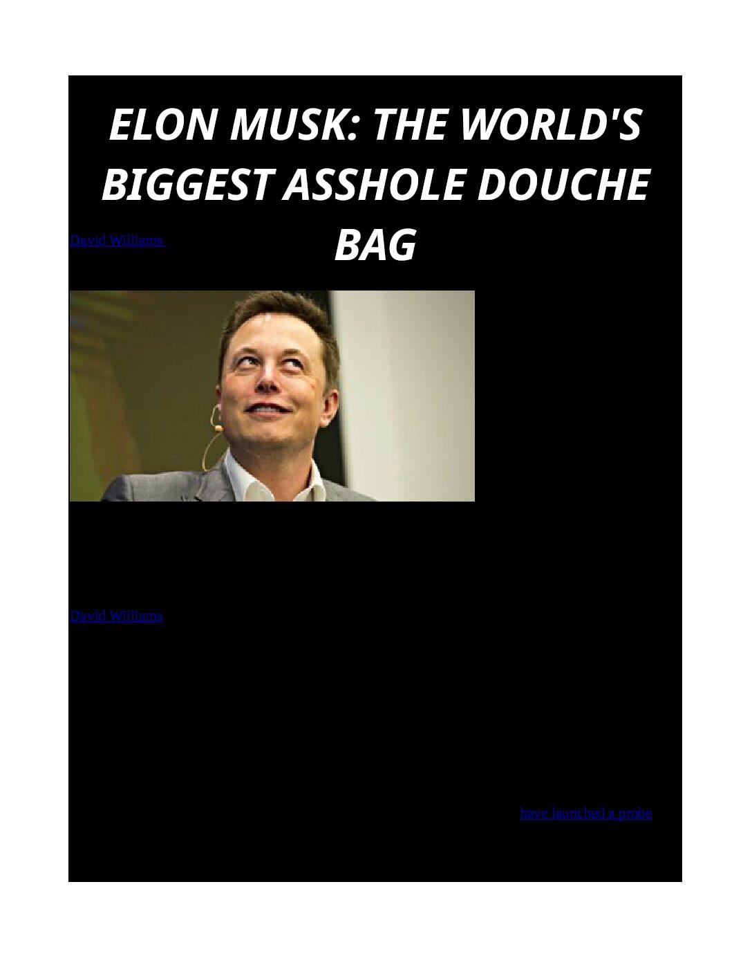 THE-ELON-MUSK-SCAM-OF-THE-CENTURY-pdf
Keywords: Rare Earth Mines Of Afghanistan, New America Foundation Corruption, Obama, Obama Campaign Finance, Obama FEC violations, Palo Alto Mafia, Paypal Mafia, Pelosi Corruption, Political bribes, Political Insider,  Eric Schmidts Sex Penthouse, SEC Investigation