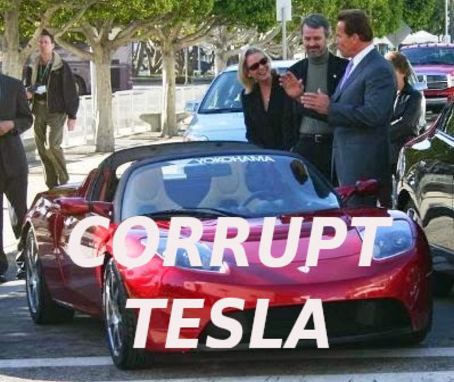 schwarzenegger_lotus_by_tesla_red1-Elon-Musk-Corruption-And-Crappy-Engineering-Make-Tesla-Cars-So-Unsafe-
Keywords: Rare Earth Mines Of Afghanistan, New America Foundation Corruption, Obama, Obama Campaign Finance, Obama FEC violations, Palo Alto Mafia, Paypal Mafia, Pelosi Corruption, Political bribes, Political Insider,  Eric Schmidts Sex Penthouse, SEC Investigation