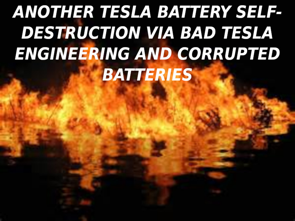 th TESLA MOTORS IS CORRUPT AND UNSAFE
Keywords: Rare Earth Mines Of Afghanistan, New America Foundation Corruption, Obama, Obama Campaign Finance, Obama FEC violations, Palo Alto Mafia, Paypal Mafia, Pelosi Corruption, Political bribes, Political Insider,  Eric Schmidts Sex Penthouse, SEC Investigation