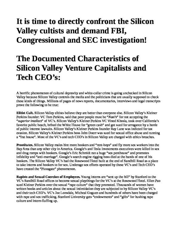 Characteristics-of-Silicon-Valley-VC___s-and-CEO___s_-pdf
Keywords: Rare Earth Mines Of Afghanistan, New America Foundation Corruption, Obama, Obama Campaign Finance, Obama FEC violations, Palo Alto Mafia, Paypal Mafia, Pelosi Corruption, Political bribes, Political Insider,  Eric Schmidts Sex Penthouse, SEC Investigation