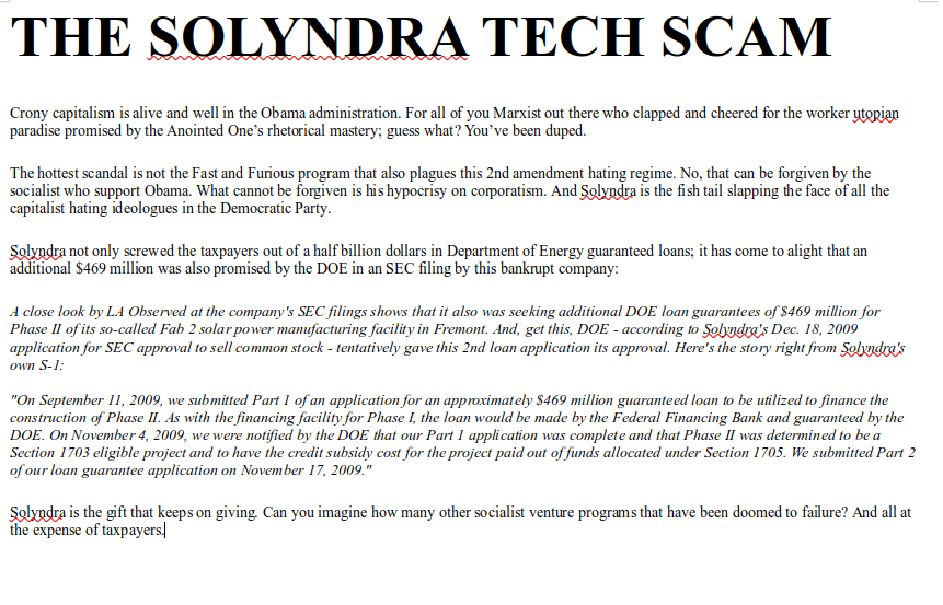 THE SOLYNDRA TECH SCAM IS 2021
Keywords: Rare Earth Mines Of Afghanistan, New America Foundation Corruption, Obama, Obama Campaign Finance, Obama FEC violations, Palo Alto Mafia, Paypal Mafia, Pelosi Corruption, Political bribes, Political Insider,  Eric Schmidts Sex Penthouse, SEC Investigation