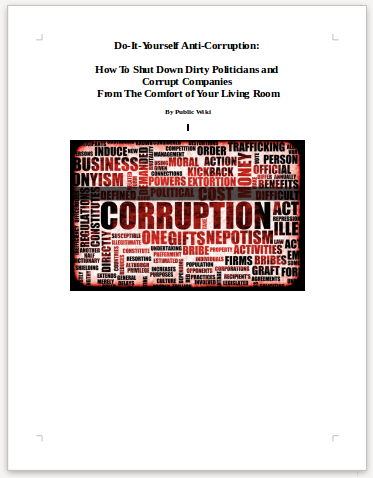 Do It Yourself Anti Corruption
Keywords: Rare Earth Mines Of Afghanistan, New America Foundation Corruption, Obama, Obama Campaign Finance, Obama FEC violations, Palo Alto Mafia, Paypal Mafia, Pelosi Corruption, Political bribes, Political Insider,  Eric Schmidts Sex Penthouse, SEC Investigation